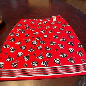 Talbots Ladybug skirt. New with tags. Sz 8